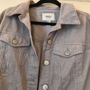 Grey Cord Jacket